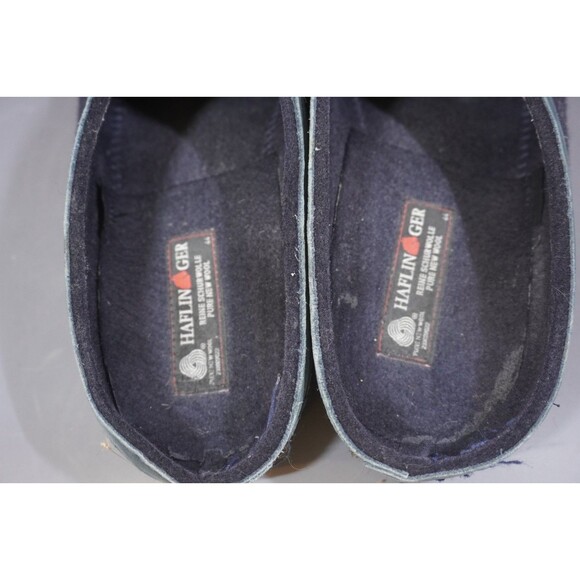 Haflinger Grizzly Torben Navy Blue Pure Wool Felt Men\'s Clogs EU 44 (M 11/W 13) main image 6